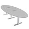 Skutchi Designs 45 in W, 144 in L, 29 in H, Engineered Wood Top, Grey HAR-OVL-46X143-T-ELEC-XD01 - alternate 1